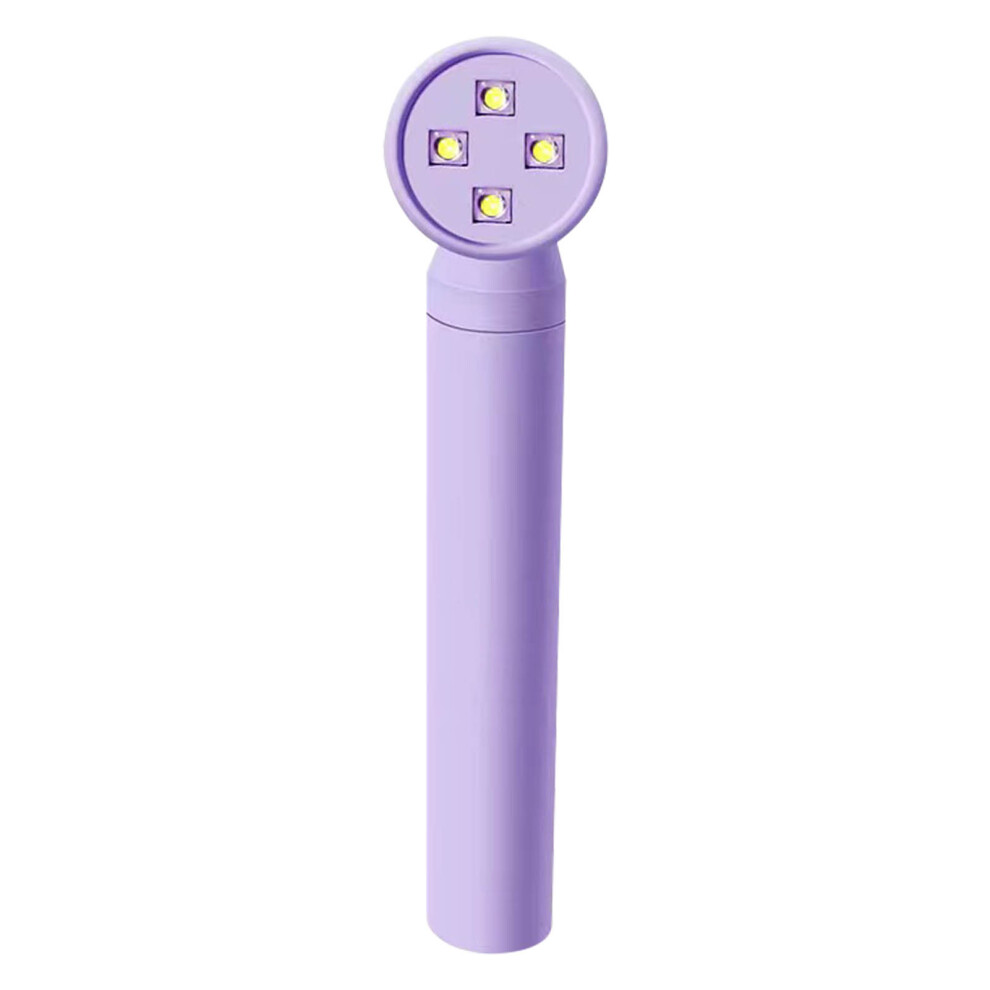 (Purple) Rechargeable Shower Shape Nail Lamp Pink Fast Curing
