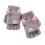 (Grey) Fingerlose Winter-Kinderschals Grau Warm 1