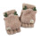 (Coffee) Fingerlose Winter-Kinderschals Grau Warm 1