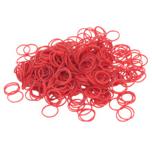 Haarlockengummi hochelastisch Salon rot