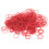 Haarlockengummi hochelastisch Salon rot 1