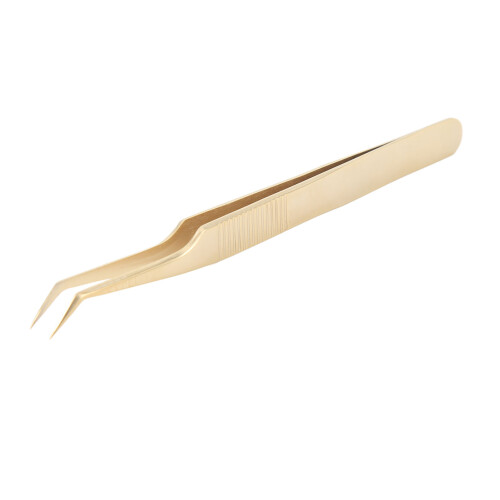 Roestvrijstalen Wimperpincet Gouden Tip 2