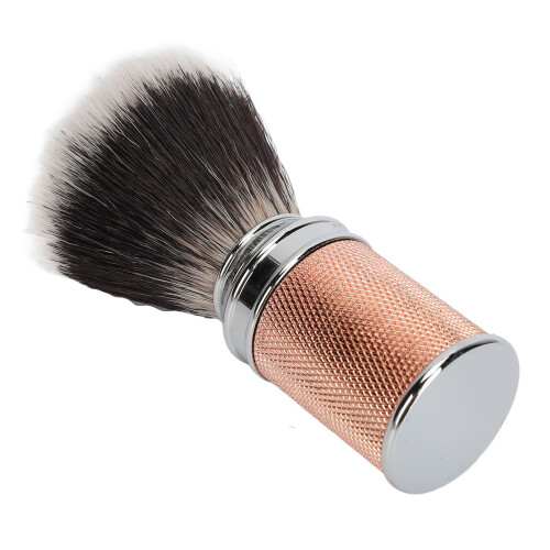(Rose Gold) Rose Gold Curved Nylon Beard Foaming Brush 2