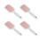 4Pcs Geventileerde Haarborstel Diamant Vochtig/Droog 4