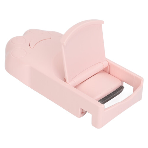 (Pink) USB Rechargeable Heated Eyelash Curler White 1