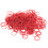 Haarlockengummi hochelastisch Salon rot 4