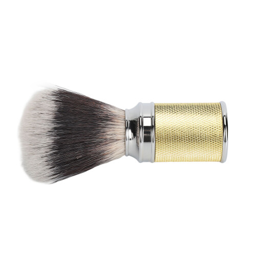 (Gold) Rose Gold Curved Nylon Beard Foaming Brush 2