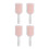 4Pcs Geventileerde Haarborstel Diamant Vochtig/Droog 2