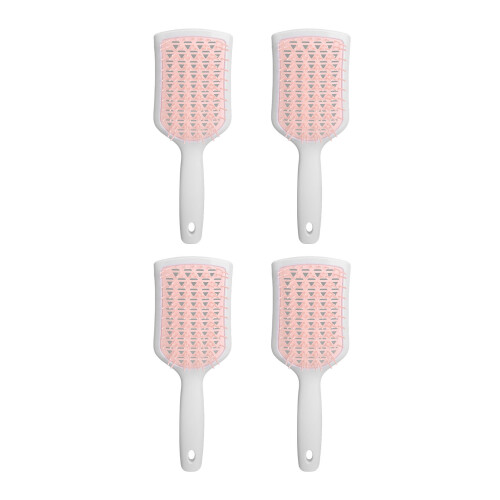 4Pcs Geventileerde Haarborstel Diamant Vochtig/Droog 1