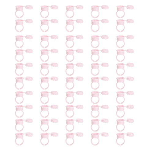 50pcs Disposable Lash Glue Rings