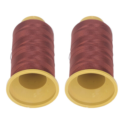 (Medium Brown) 2pcs High Tensile 3 Strand Quilting Thread 2187 Yards Medium Brown 2