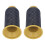 (Black) 2pcs Sewing Thread Cones 2187 Yards Each 3 Strand Black 3