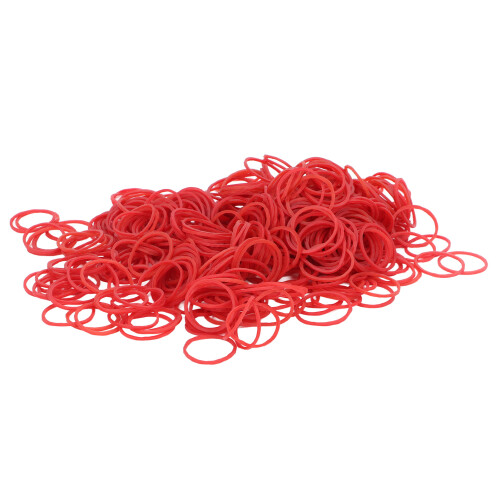 Haarlockengummi hochelastisch Salon rot 2