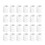 (White) 200x Schedel Tattoo Ink Cup Wegwerp 1
