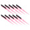 10pcs Rat Tail Brush Combs 3 Rows Nylon Hair Teasing 3