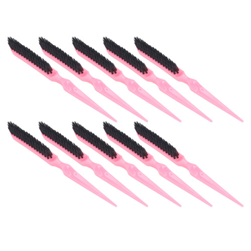 10pcs Rat Tail Brush Combs 3 Rows Nylon Hair Teasing 2