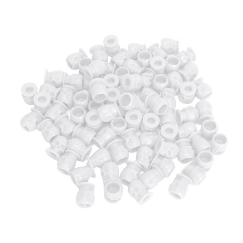 (White) 200x Schedel Tattoo Ink Cup Wegwerp 1