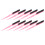 10pcs Rat Tail Brush Combs 3 Rows Nylon Hair Teasing 4