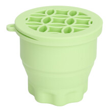 (Green) Tappetino Lavaggio Pennelli 2in1 Pieghevole Asciugatura Verde