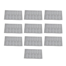 10 Sheet Reusable Nail Forma Stickers Different Sizes