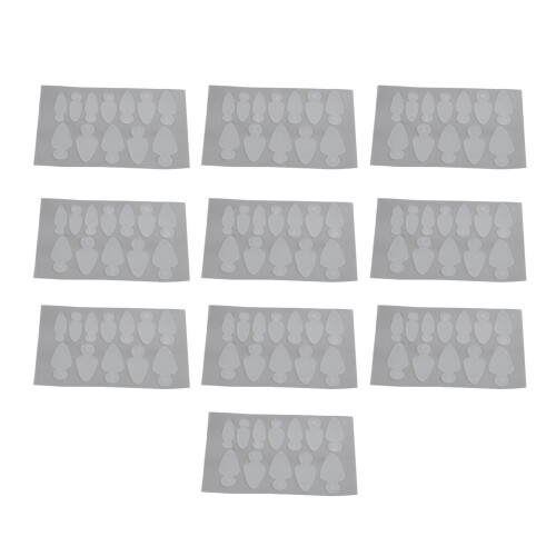 10 Sheet Reusable Nail Forma Stickers Different Sizes