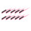 10pcs Rat Tail Brush Combs 3 Rows Nylon Hair Teasing 2