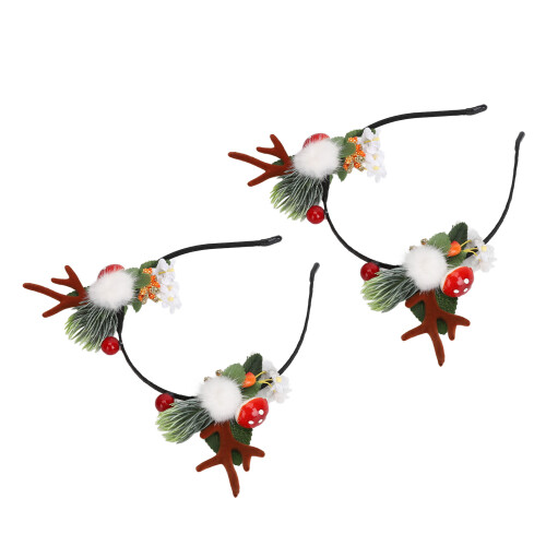 2x Christmas Reindeer Headbands 1