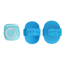 3x Badebürste aus Silikon, blau