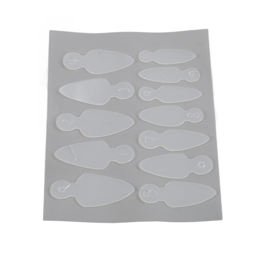10 Sheet Reusable Nail Forma Stickers Different Sizes 1
