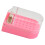 (Pink) 30-Hole Dustproof Transparent Display Box for Nail Drill Bits 3