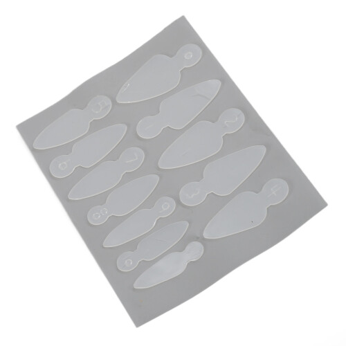 10 Sheet Reusable Nail Forma Stickers Different Sizes 2