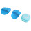 3x Badebürste aus Silikon, blau 4