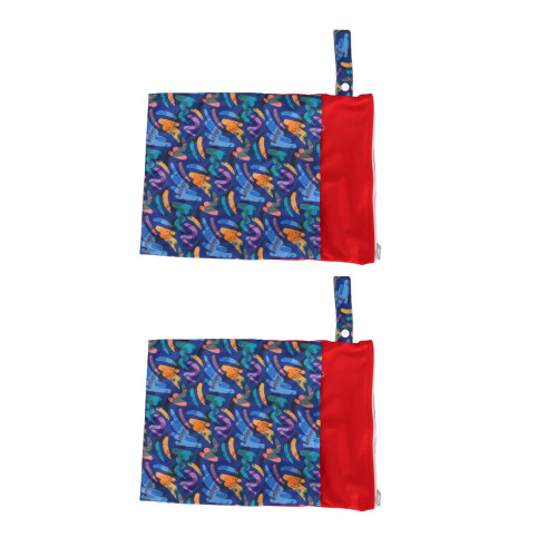 (G46) 2x Waterproof Zippered Diaper Bag 1