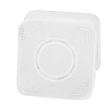 (Matte White) Puderquasten-Box Tragbar Belüftet Make-up Etui Gelb