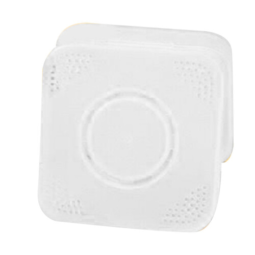 (Matte White) Draagbare poederpuff opbergbox geel
