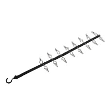 16-Clip-Türhaken Rostfrei Drehbar Organizer