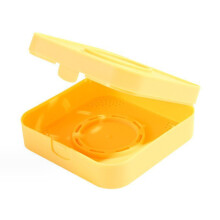 (Yellow) Puderquasten-Box Tragbar Belüftet Make-up Etui Gelb