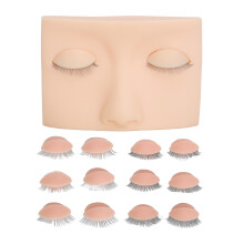 (Pink) Wimpermannequin hoofd 3 paar pink