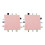(Pink) 2x Babysicherheitsdecke, reine Baumwolle, 3D-Sensorik, Gelb 1