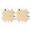 (Yellow) 2x Babysicherheitsdecke, reine Baumwolle, 3D-Sensorik, Gelb 1