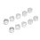40x Silberne Bartperlen Vintage Haar-DIY 5