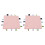 (Pink) 2x Babysicherheitsdecke, reine Baumwolle, 3D-Sensorik, Gelb 5