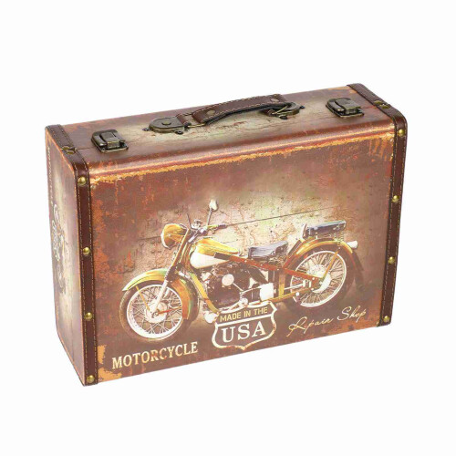 Barber Tool Box Large Capacity Wooden Case with Lock 1