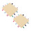 (Yellow) 2x Babysicherheitsdecke, reine Baumwolle, 3D-Sensorik, Gelb 4