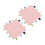 (Pink) 2x Babysicherheitsdecke, reine Baumwolle, 3D-Sensorik, Gelb 3