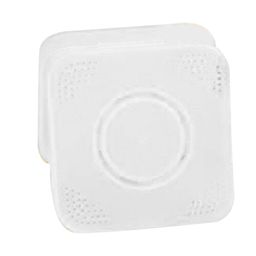 (Matte White) Draagbare poederpuff opbergbox geel 1