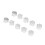 40x Silberne Bartperlen Vintage Haar-DIY 3