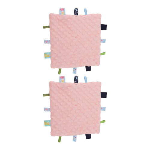 (Pink) 2x Babysicherheitsdecke, reine Baumwolle, 3D-Sensorik, Gelb 1