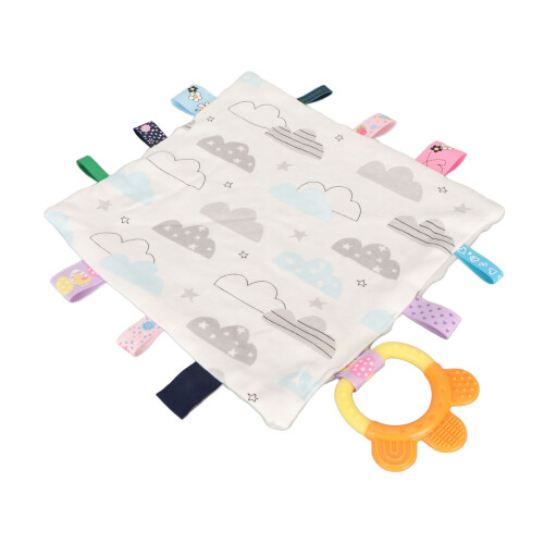 Baby Security Blanket Soft Cotton Cloud Pattern Teething Toy 2