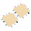 (Yellow) 2x Babysicherheitsdecke, reine Baumwolle, 3D-Sensorik, Gelb 3